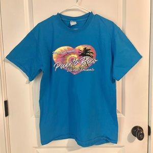 Vintage Blue San Juan Puerto Rico T-Shirt